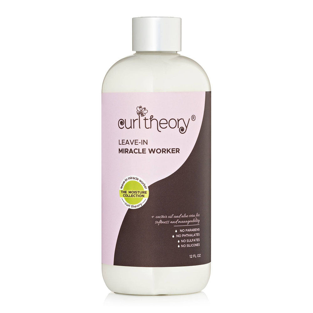 Curl Theory Moisture Collection Leave-In Miracle Worker for Curl Styling, 12 Oz